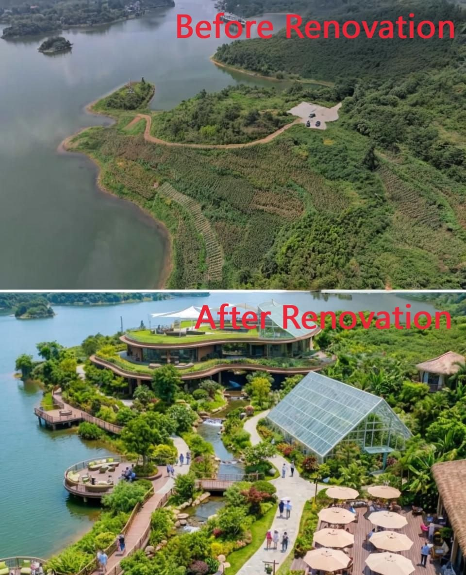 Turning a Desolate Island into a Top-Tier Lakeside Resort